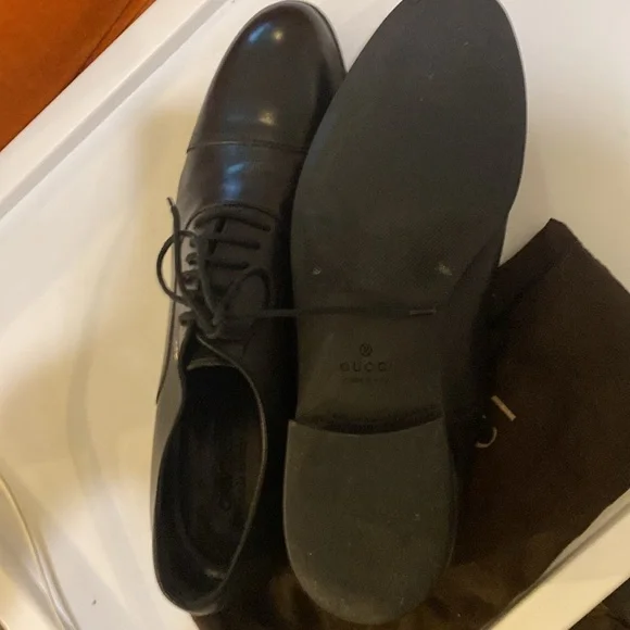 Gucci Cap Toe Leather Oxfords 9.5 - Picture 8 of 8